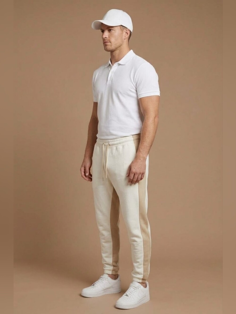 $95 AGTAWH Men's Embroidered Logo Graphic Jogger